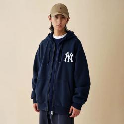 NEW ERA 春秋款MLB NY经典百搭男女款拉链外套时尚百搭卫衣上衣潮