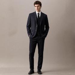 Massimo Dutti 男士经典西装职业西服商务通勤单西两粒扣西服