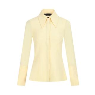限尺码：Massimo Dutti 女士修身垫肩长袖衬衫