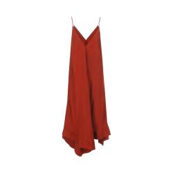 Massimo Dutti 复古垂感透气不规则开叉连衣裙女