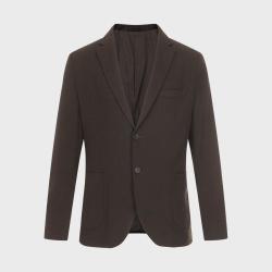 Massimo Dutti 下摆开叉带垫肩休闲男式西服外套
