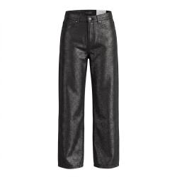 Massimo Dutti 欧美时尚潮流女式高腰细闪直筒休闲长裤
