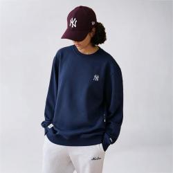 NEW ERA MLB NY/LA经典时尚圆领卫衣男宽松百搭情侣款卫衣上衣潮