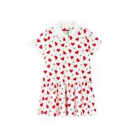 Levi's 线下同款李维斯童装女童连衣裙夏季爱心满印POLO领儿童裙子