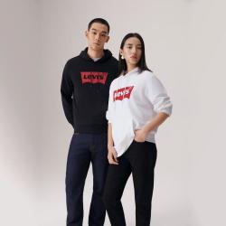 Levi's 李维斯26年春季新款美式男士抽绳连帽针织休闲卫衣003YT