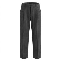 Massimo Dutti 女式时尚简约条纹职场通勤日常百搭直筒休闲长裤