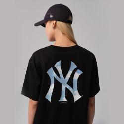 NEW ERA MLB男女情侣同款宽松T恤休闲运动时尚NY印花短袖t潮