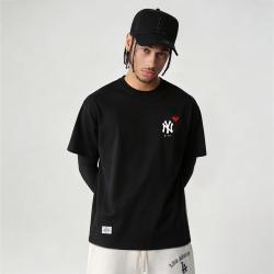 NEW ERA ERA/纽亦华 爱心刺绣 短袖T恤