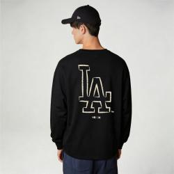 NEW ERA MLB叛逆学院系列徽标舒适百搭圆领长袖T恤男女同款潮