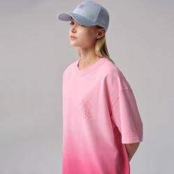 NEW ERA MLB毕业狂欢系列圆领宽松渐变T恤男女同款