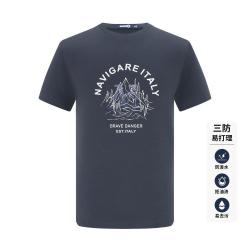 navigare 意大利小帆船 春夏休闲印花男士圆领T恤
