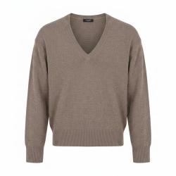 Massimo Dutti 女士柔软修身薄款透气休闲百搭V领针织衫