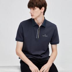 navigare 意大利小帆船春夏户外休闲男士撞色门襟简约Polo衫