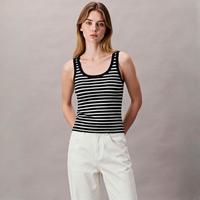 Massimo Dutti 女士时尚潮流条纹感日常百搭休闲吊带背心