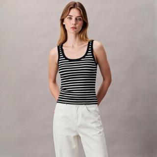 Massimo Dutti 女士时尚潮流条纹感日常百搭休闲吊带背心