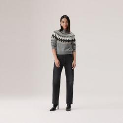 Levi's 李维斯春季女士休闲简约慵懒风拼色长袖圆领针织衫