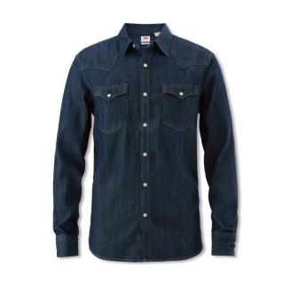 Levi's 李维斯男士时尚翻领牛仔长袖衬衫