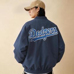 NEW ERA MLB叛逆学院系列美式风纯棉牛仔夹克外套 棉服男女同款