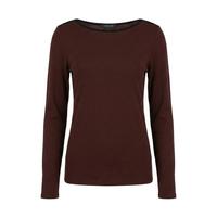 Massimo Dutti 女士时尚潮流纯色感日常百搭休闲长袖T恤