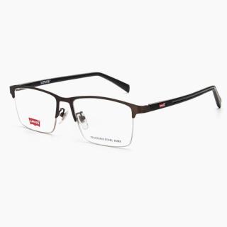 Levi's LEVIS李维斯情侣送礼商务眉线框7230方形金属近视眼镜架