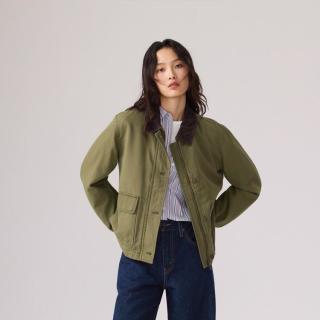 Levi's 李维斯26年秋季新款女士美式复古灯芯绒领夹棉牛仔夹克外套