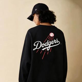 NEW ERA MLB潮流基础系列纯色休闲百搭圆领卫衣男女同款