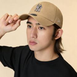 NEW ERA MLB金属NYlogo硬顶复古时尚弯檐棒球帽940帽子