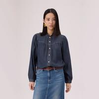 Levi's 商场同款Levi's李维斯冰酷系列26年春夏新款女士木耳边衬衫006QH