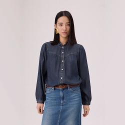 Levi's 商场同款Levi's李维斯冰酷系列26年春夏新款女士木耳边衬衫006QH
