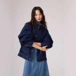 Levi's 李维斯26年秋季新款女士美式复古工装风立领牛仔夹克外套