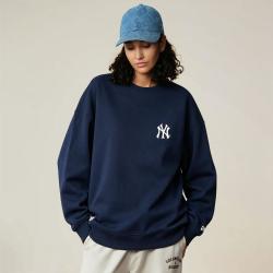 NEW ERA 圆领卫衣男MLB NY/LA经典时尚宽松百搭情侣款卫衣上衣潮