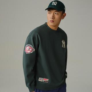 NEW ERA 早秋MLB长袖圆领卫衣男女情侣休闲百搭NY刺绣潮