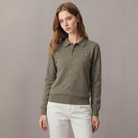 限尺码：Massimo Dutti 女士极简纯色翻领休闲百搭套头针织衫