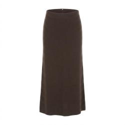 Massimo Dutti 美拉德针织半身裙高腰软糯垂感后开叉温柔百搭裙子