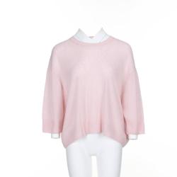 Massimo Dutti 女士温馨薄款宽松圆领针织衫
