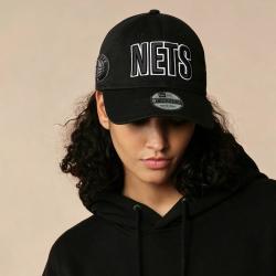 NEW ERA NBA刺绣大标复古百搭弯檐棒球帽男女同款920帽子