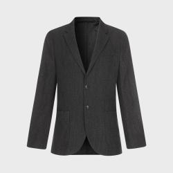 Massimo Dutti 男式商务休闲精精裁高级感翻领三口袋显瘦西服外套