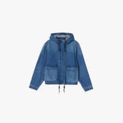 Levi's 李维斯26年秋季新款女士美式复古休闲工装风连帽牛仔外套