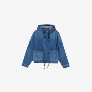 Levi's 李维斯26年秋季新款女士美式复古休闲工装风连帽牛仔外套