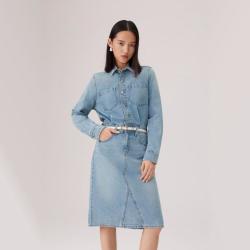 Levi's 李维斯26年春夏新款女士长袖牛仔连衣裙005NZ
