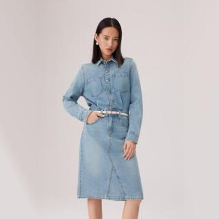 Levi's 李维斯26年春夏新款女士长袖牛仔连衣裙005NZ