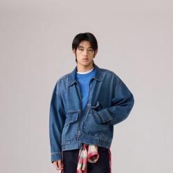 Levi's 李维斯26年秋季新款男士美式复古休闲做旧牛仔夹克外套