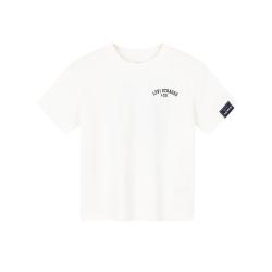 Levi's 线下同款李维斯童装男童短袖T恤夏季透气牛仔满印设计儿童短T