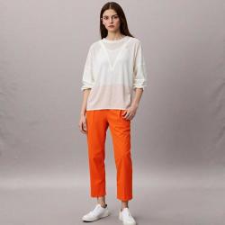 Massimo Dutti 女式极简纯色亮眼多巴胺休闲百搭柔软舒适透气通勤长裤
