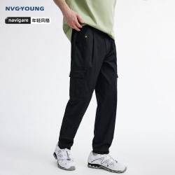 navigare 小帆船26春夏新款休闲长裤男士松身工装时尚百搭长裤子