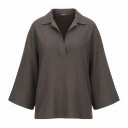 Massimo Dutti 极简慵懒风落肩垂感气质通勤女式衬衫