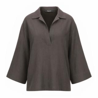 Massimo Dutti 极简慵懒风落肩垂感气质通勤女式衬衫