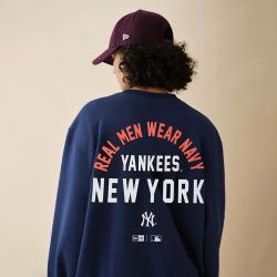 NEW ERA MLB NY/LA加绒圆领卫衣男女百搭潮