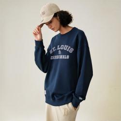 NEW ERA MLB胸前徽标字母舒适简约长袖卫衣男女同款