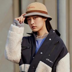 NEW ERA 直面挑战系列拼接色潮流百搭渔夫帽男女同款帽子